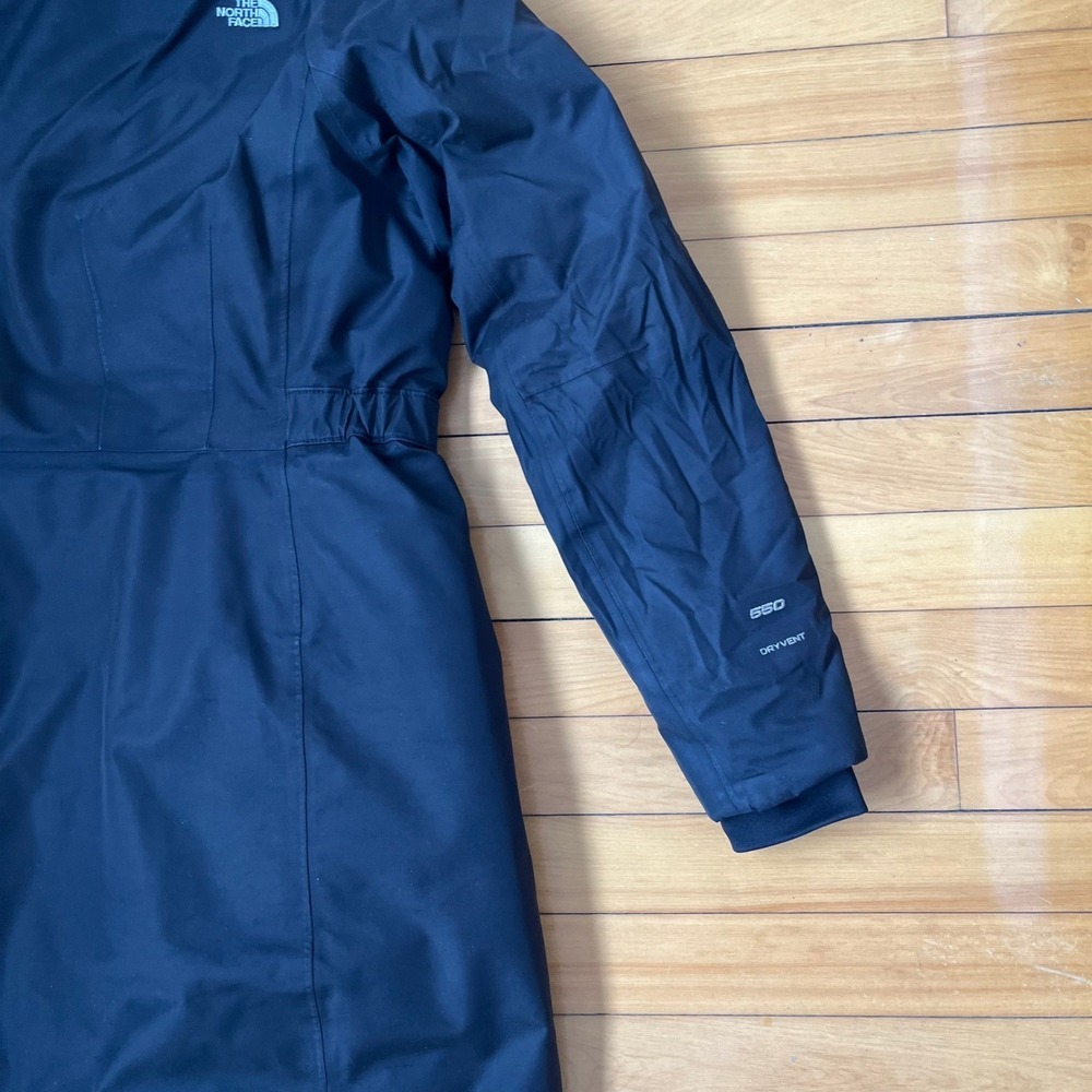 The North Face Arctic Parka Womens Medium Black 550 Down DryVent Winter Jacket - Picture 3 of 10
